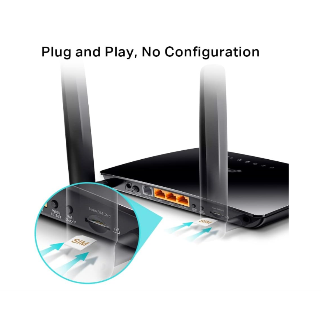 Tp-Link 4G Telephony WiFi Router N300 MR6500v
