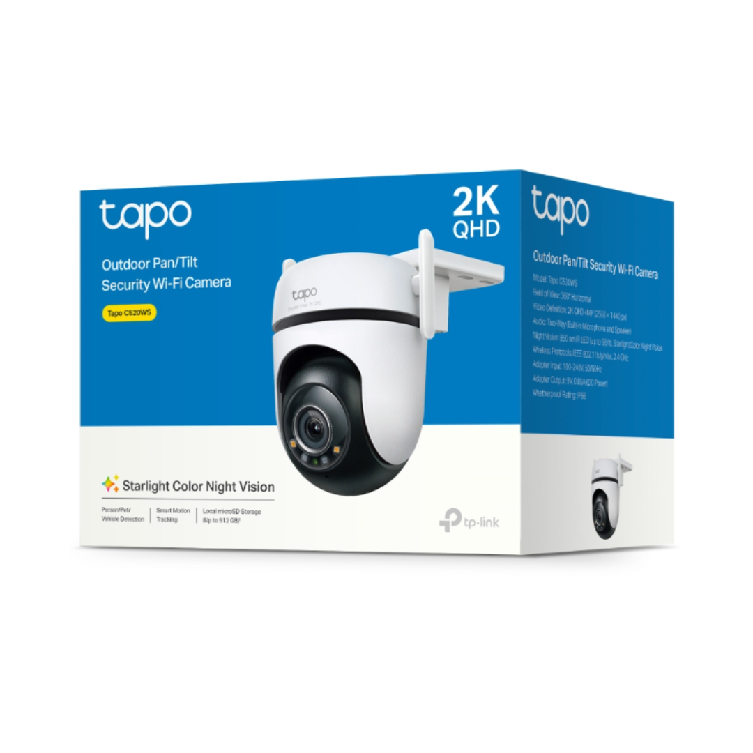 TP-Link Tapo security camera on a white background