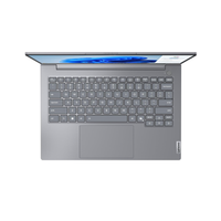 Gray laptop with keyboard on a white background