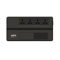 Black APC uninterruptible Power Supply on a white background