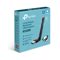 TP-Link USB adapter packaging with Bluetooth symbol on a white background