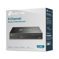 TP-Link VIGI 8 Channel Network Video Recorder packaging on a white background