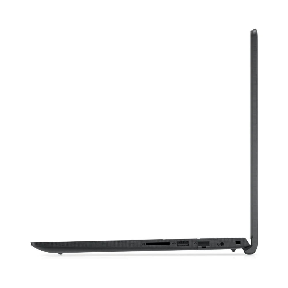 Black laptop on a white background
