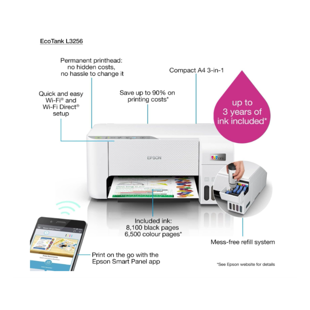 Epson Eco Tank All in One Printer L3256