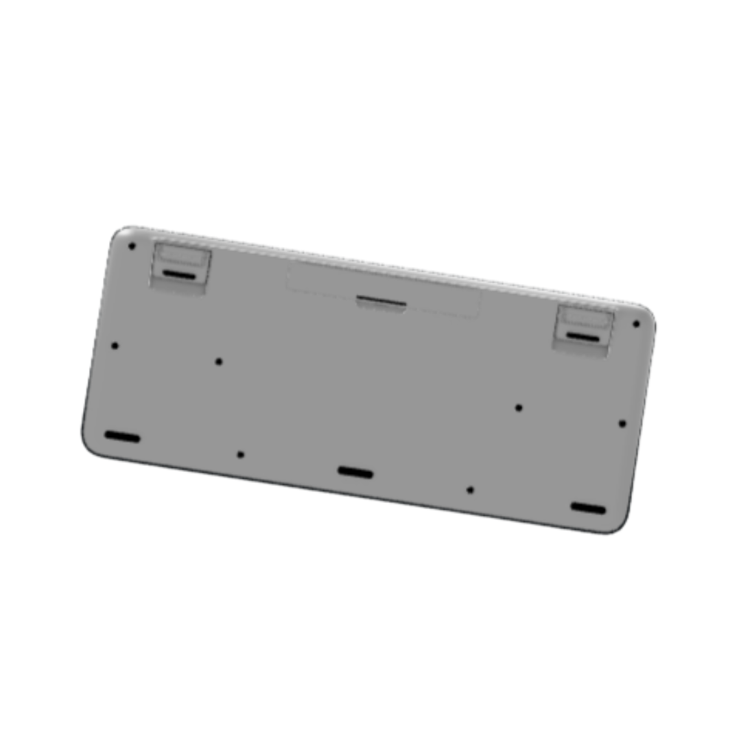 Gray metal bracket on a white background