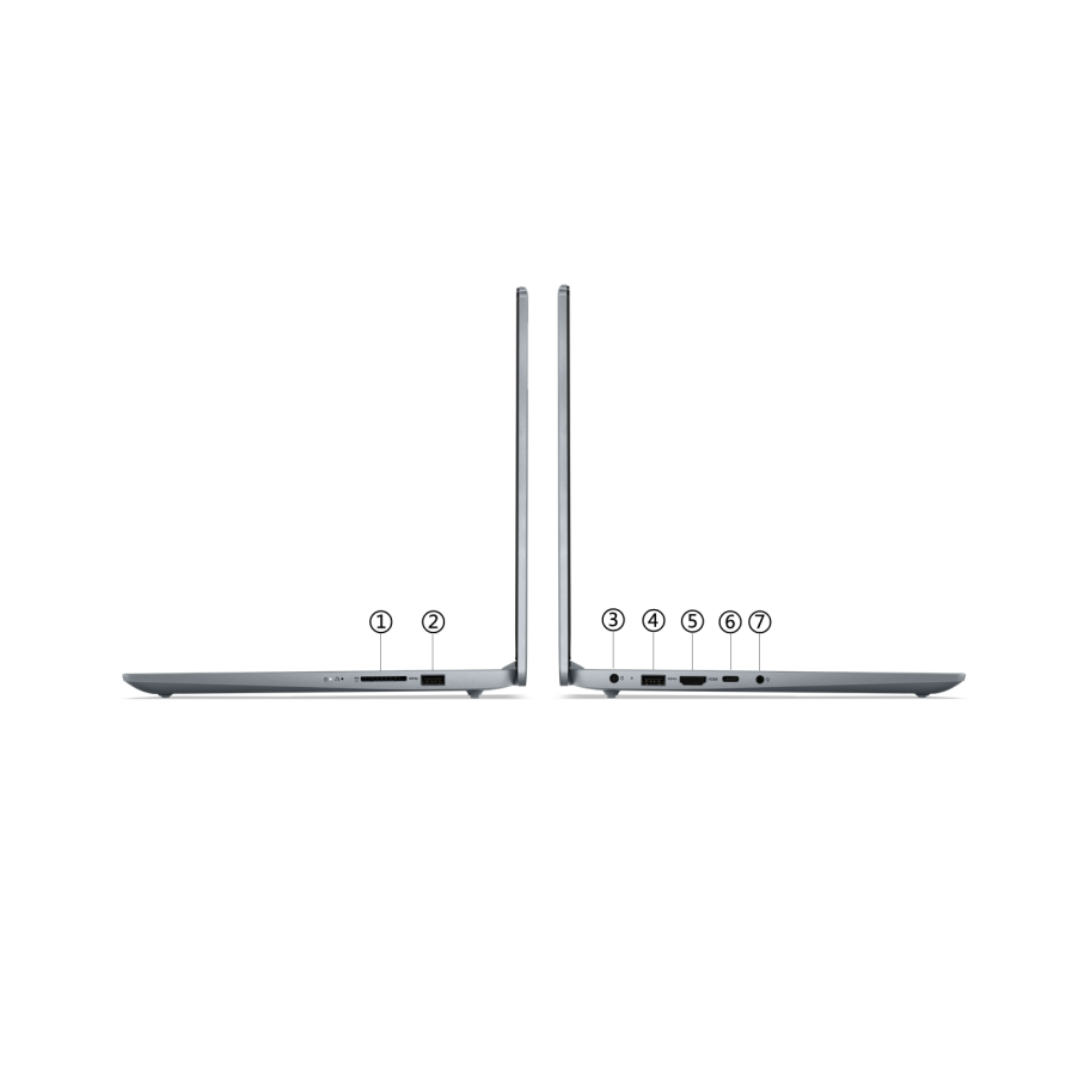 Two views of a laptop on a white background