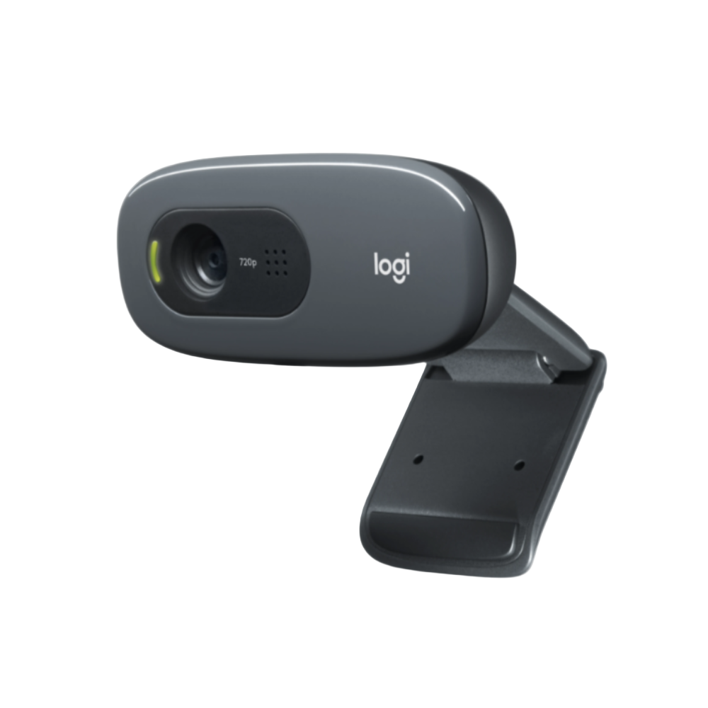 Logitech webcam on a white background