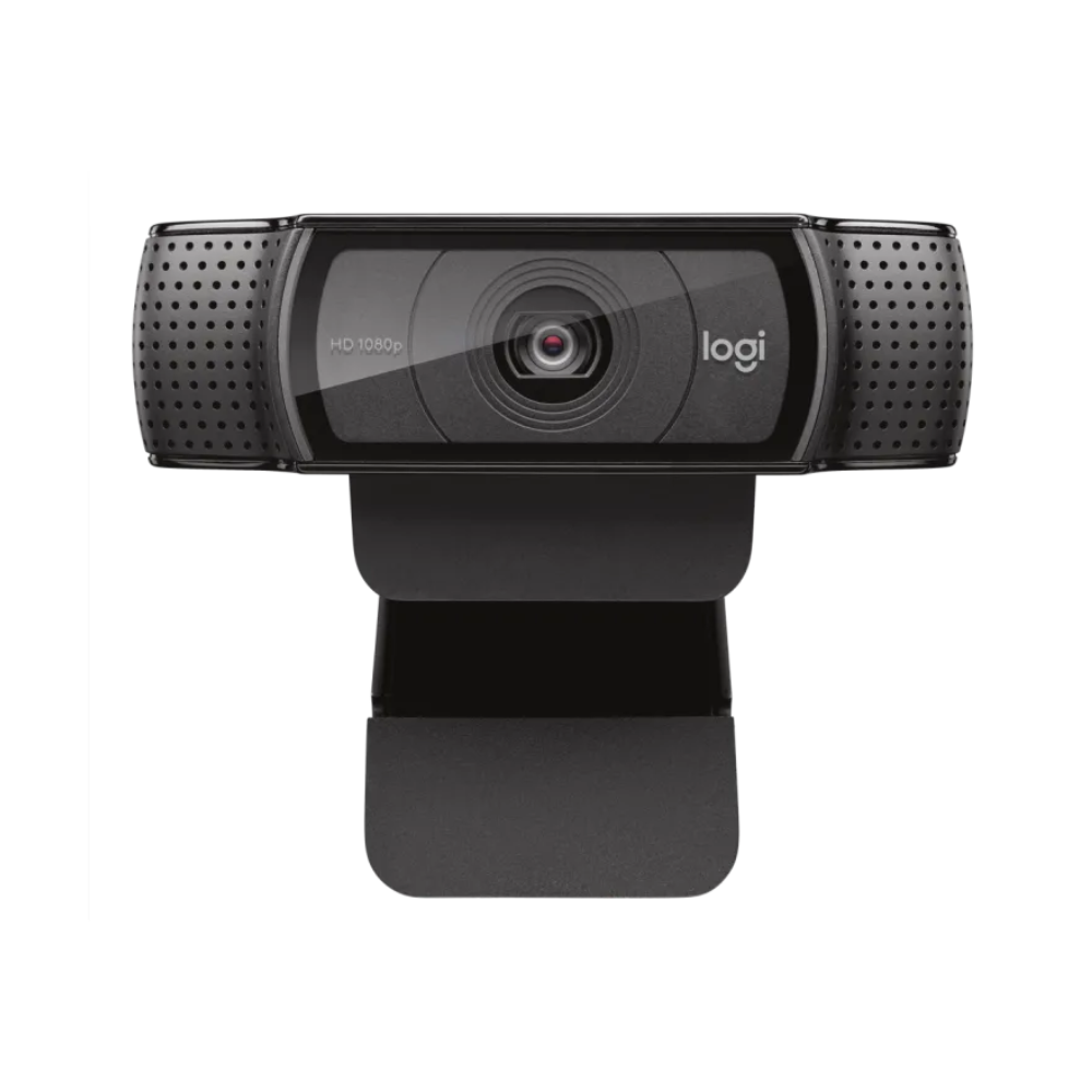 Logitech webcam on a white background