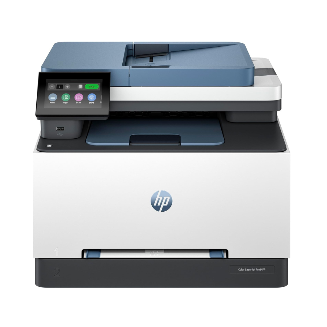 HP printer on a white background
