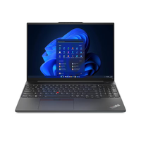 Laptop with a blue abstract design on the screen on a white background