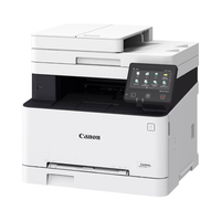 Canon printer with a touchscreen interface on a white background