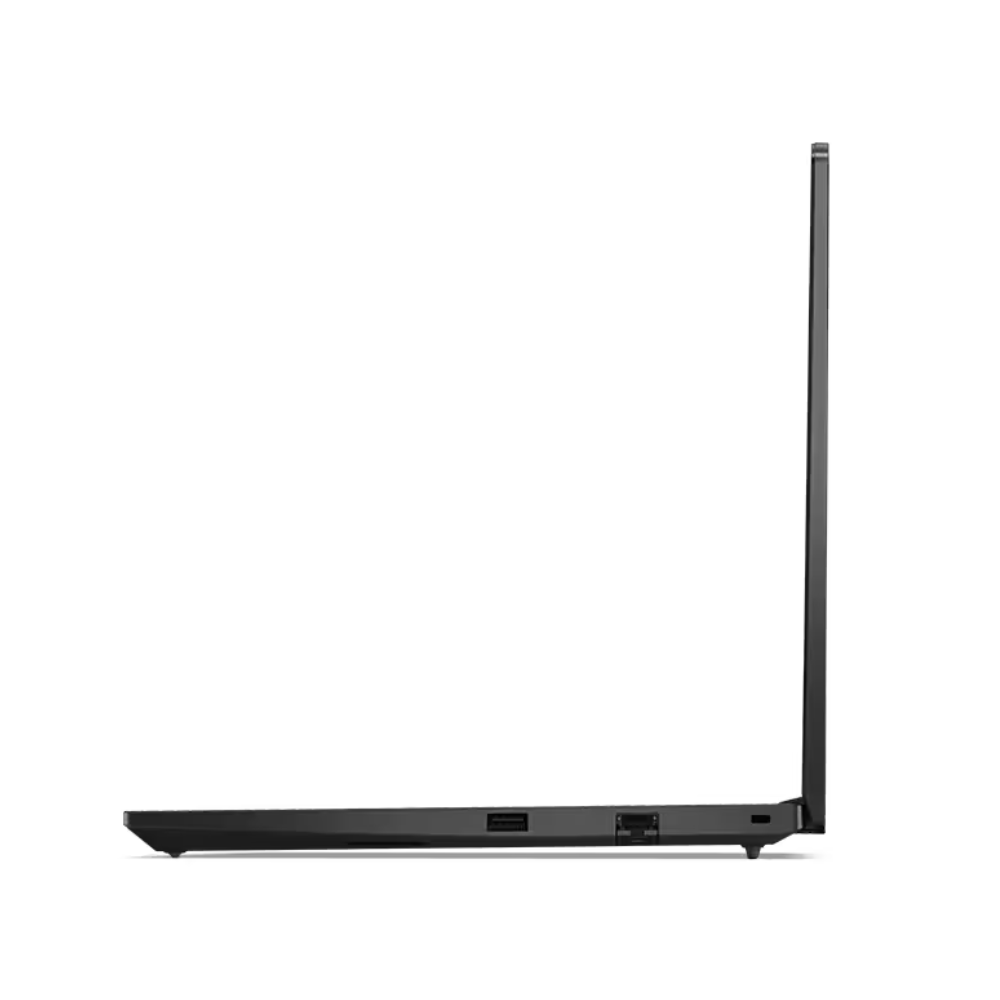 Black laptop on a white background