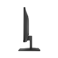 Black computer monitor on a white background