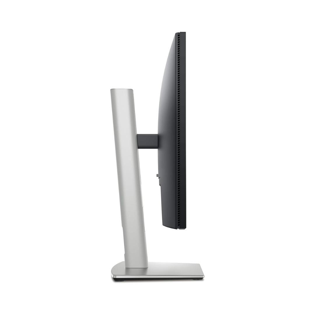 Curved monitor with stand on a white background
