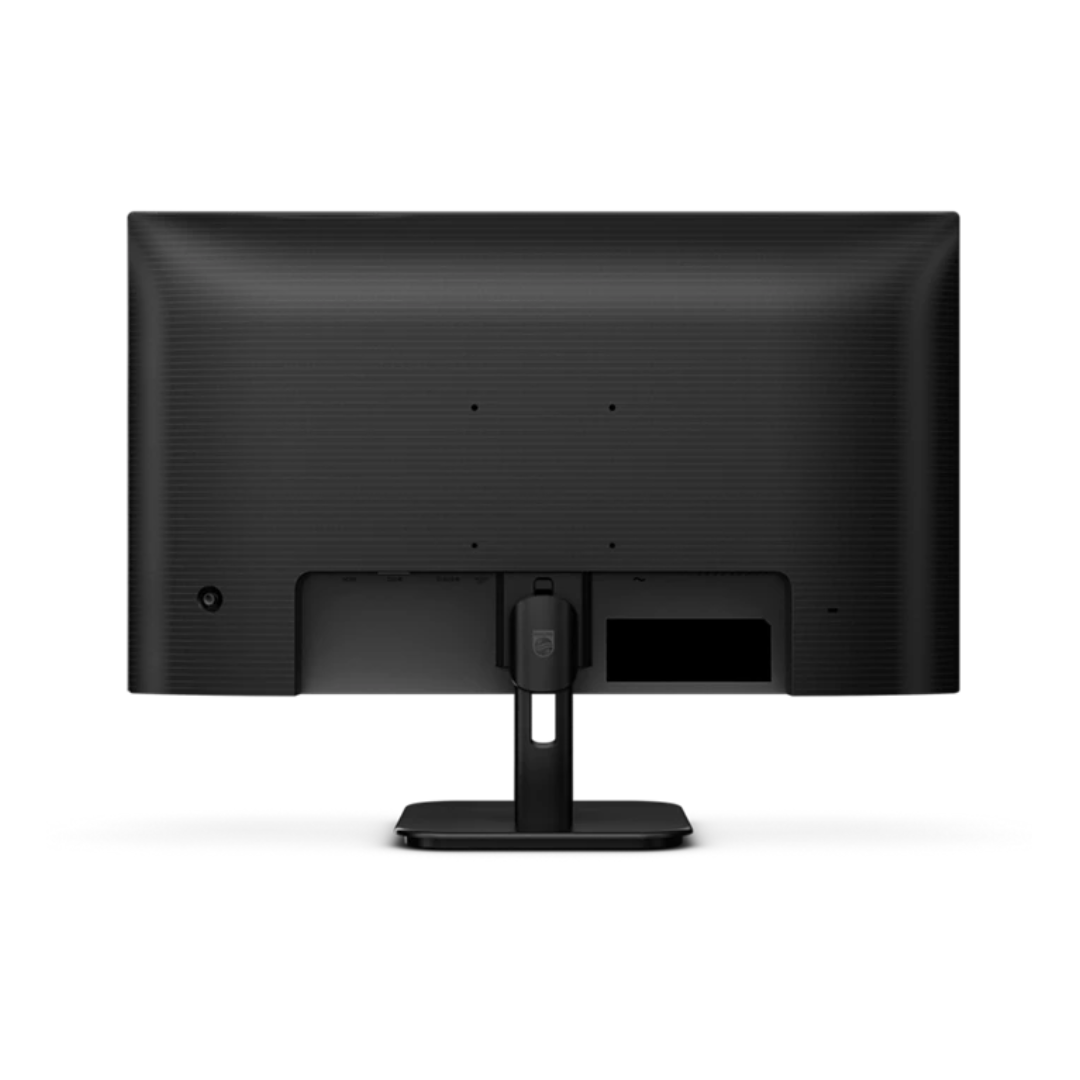 Black computer monitor on a white background