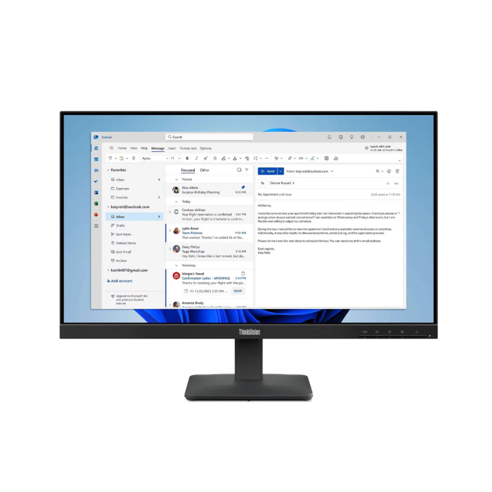 LED Monitor - Lenovo 23.8" FHD ThinkVision S24-4e (64B5KAT1UK)