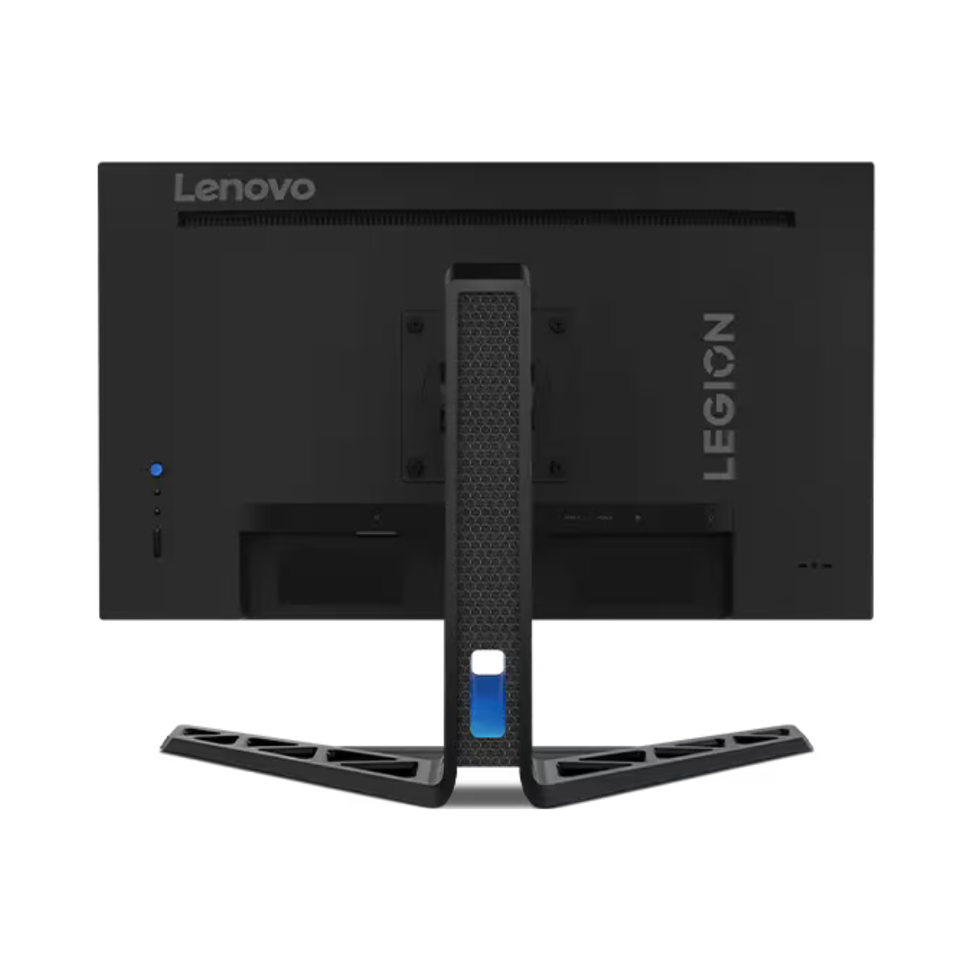 Lenovo Legion monitor with stand on a white background