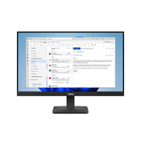 Computer monitor displaying an email client on a white background