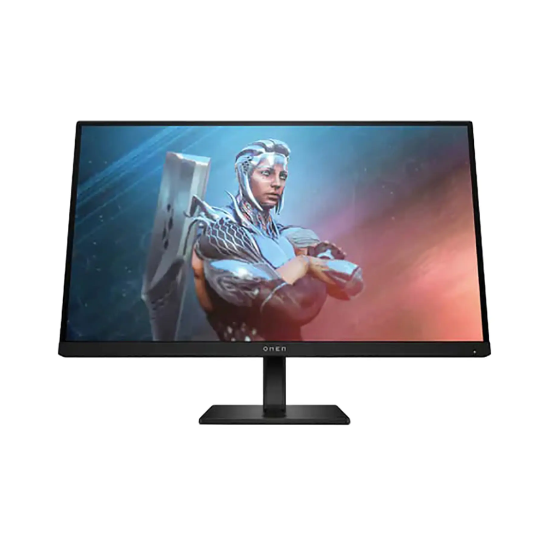 Gaming monitor with a character on the screen on a white background
