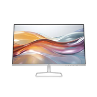Computer monitor with colorful display on a white background