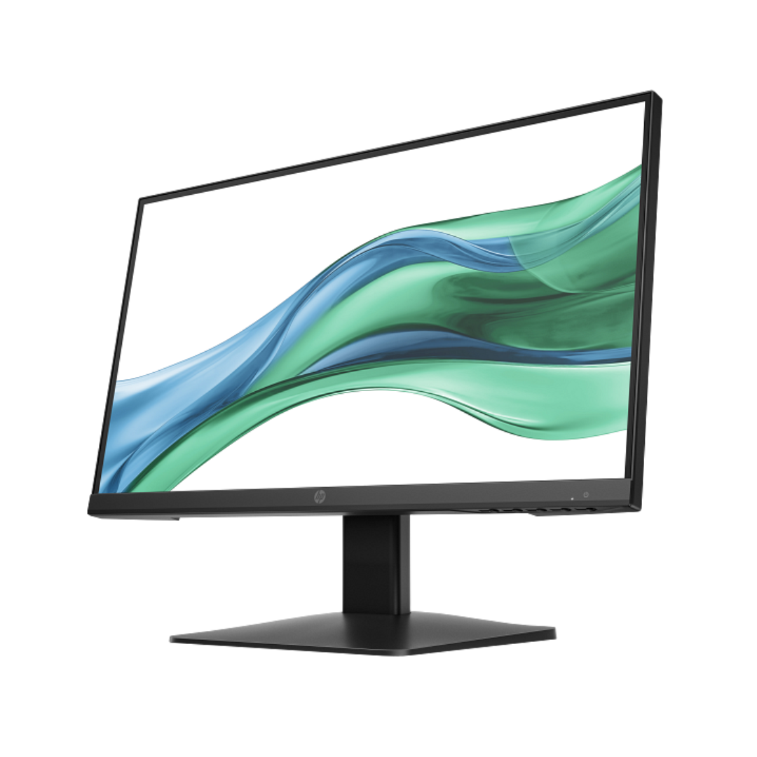 Computer monitor with a curved display on a white background