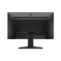 Black HP monitor on a white background