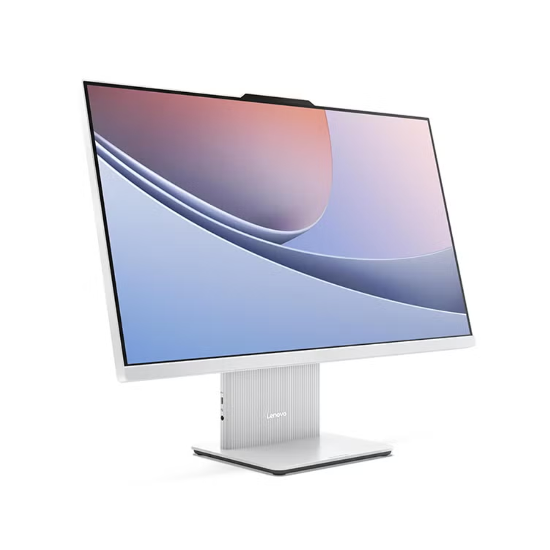 Lenovo monitor with a gradient screen on a white background