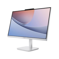 Computer monitor with a white base on a white background