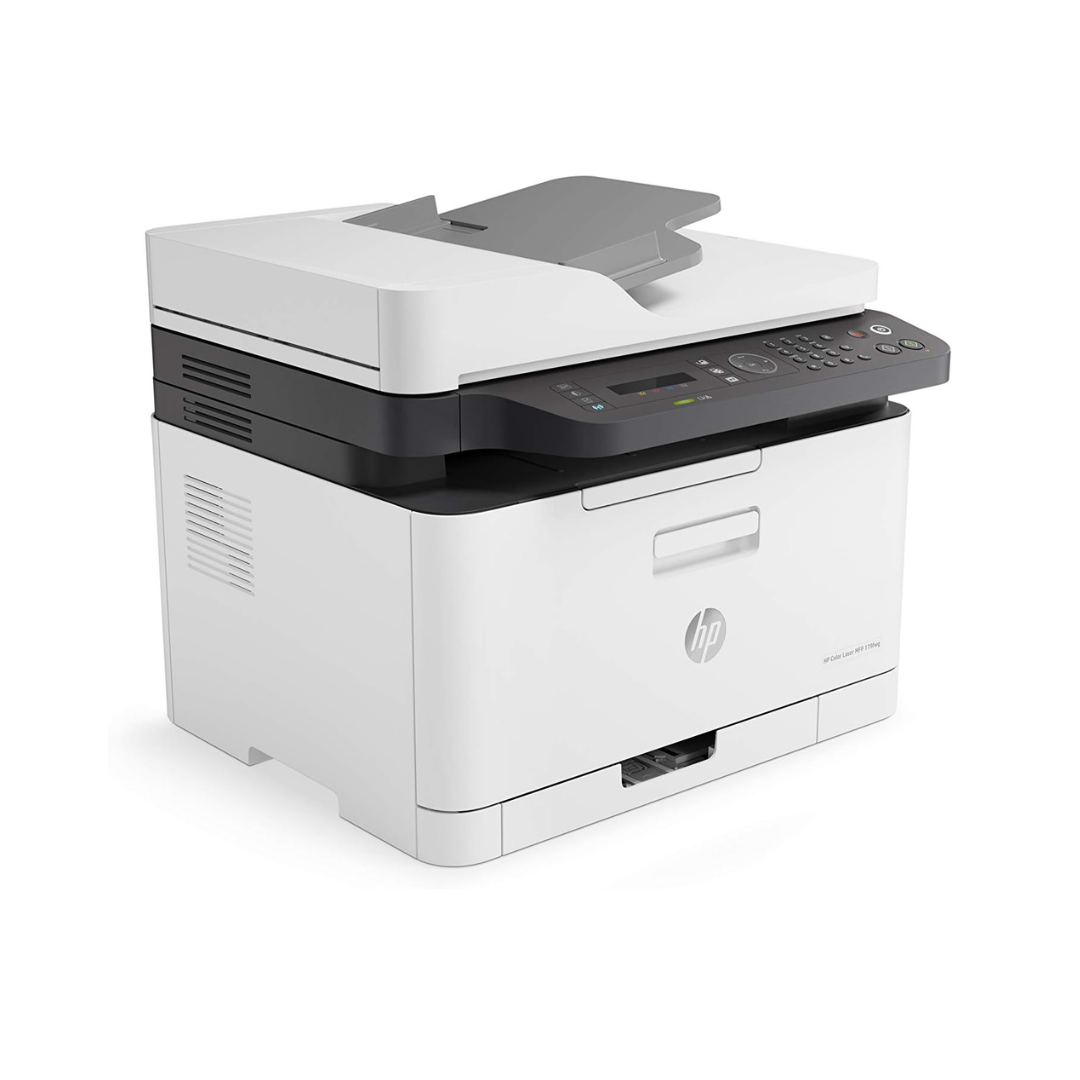HP printer on a white background