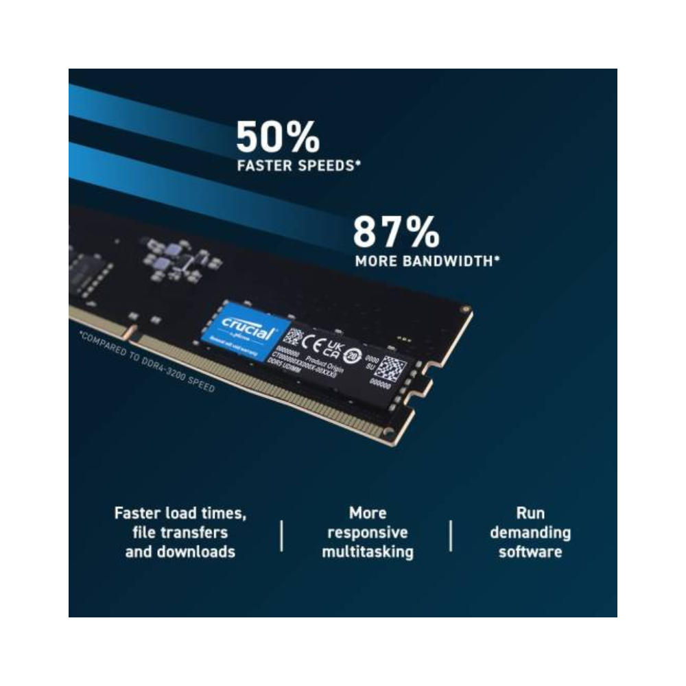 Crucial Ram 16GB DDR5 Desktop 4800