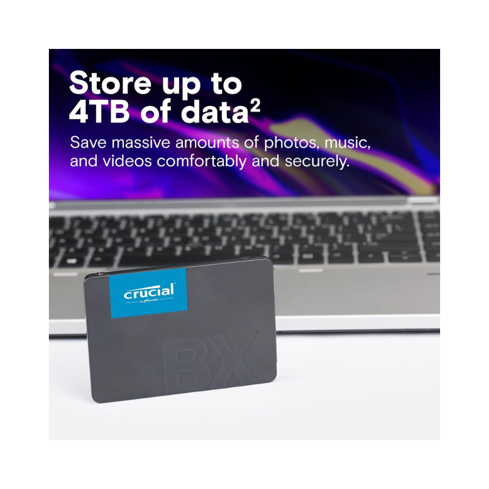 Crucial 2.5" SSD – BX500 Series (1TB & 2TB)