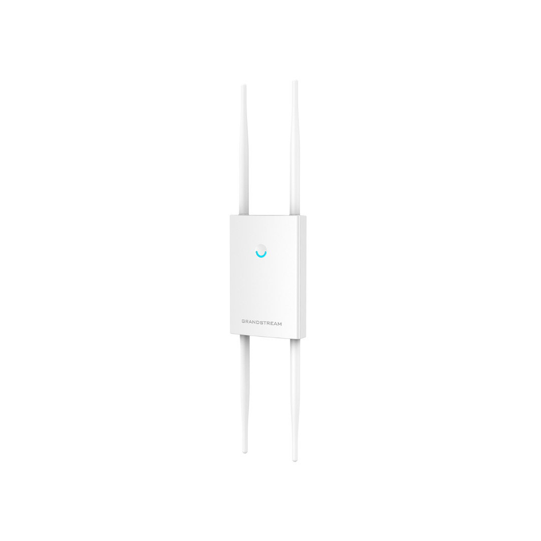 White router with antennas on a white background