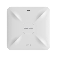White wireless access point with 'Ruijie' branding on a white background