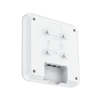 White wall-mounted device with ports on a white background