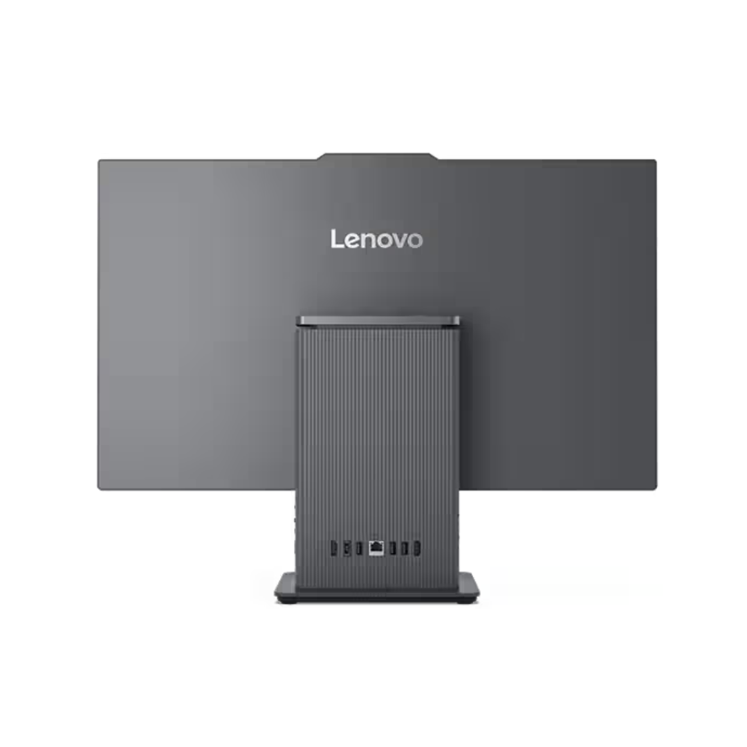 Lenovo computer monitor with stand on a white background