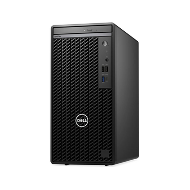 Dell computer tower on a white background