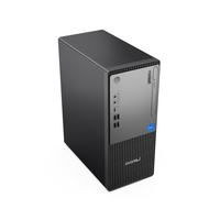 Lenovo desktop computer tower on a white background