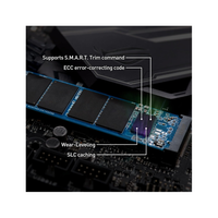 Close-up of a computer hard drive with labeled features on a white background