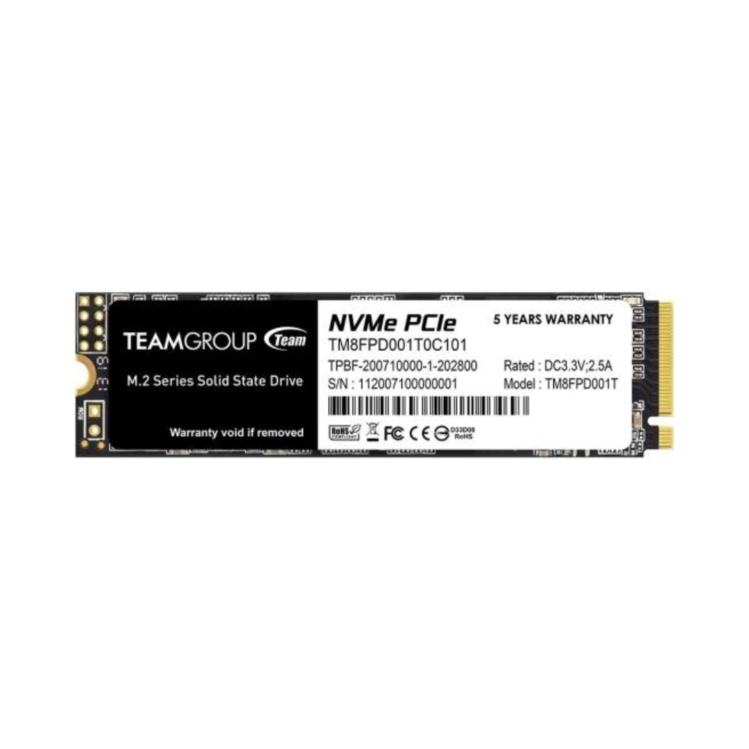 TeamGroup NVMe PCIe solid state drive on a white background