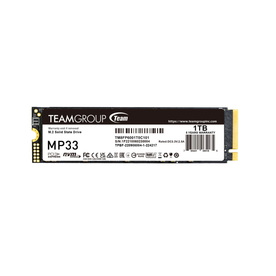 TeamGroup M.2 solid state drive on a white background