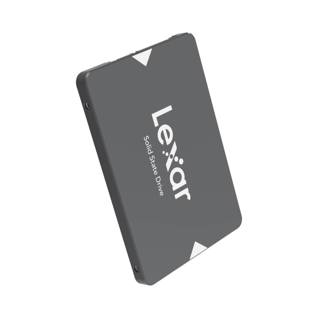 Lexar solid state drive on a white background