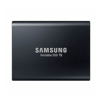 Samsung Portable SSD T5 on a white background