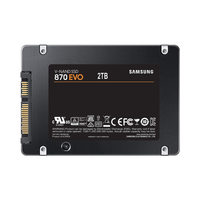 Samsung 870 EVO 2TB SSD on a white background