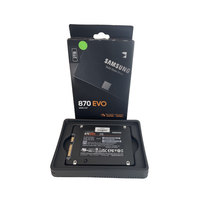 Samsung 870 EVO SSD with packaging on a white background