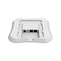 White ceiling mount with network ports on a white background