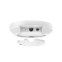 White smoke detector on a white background