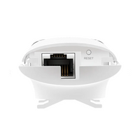 White electronic device with an Ethernet port on a white background