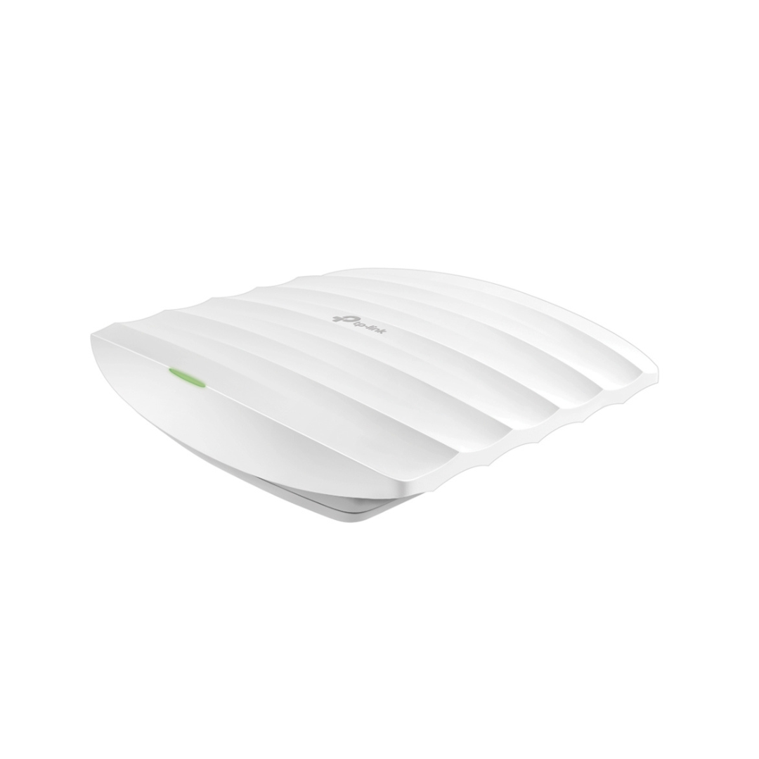 White wireless router on a white background