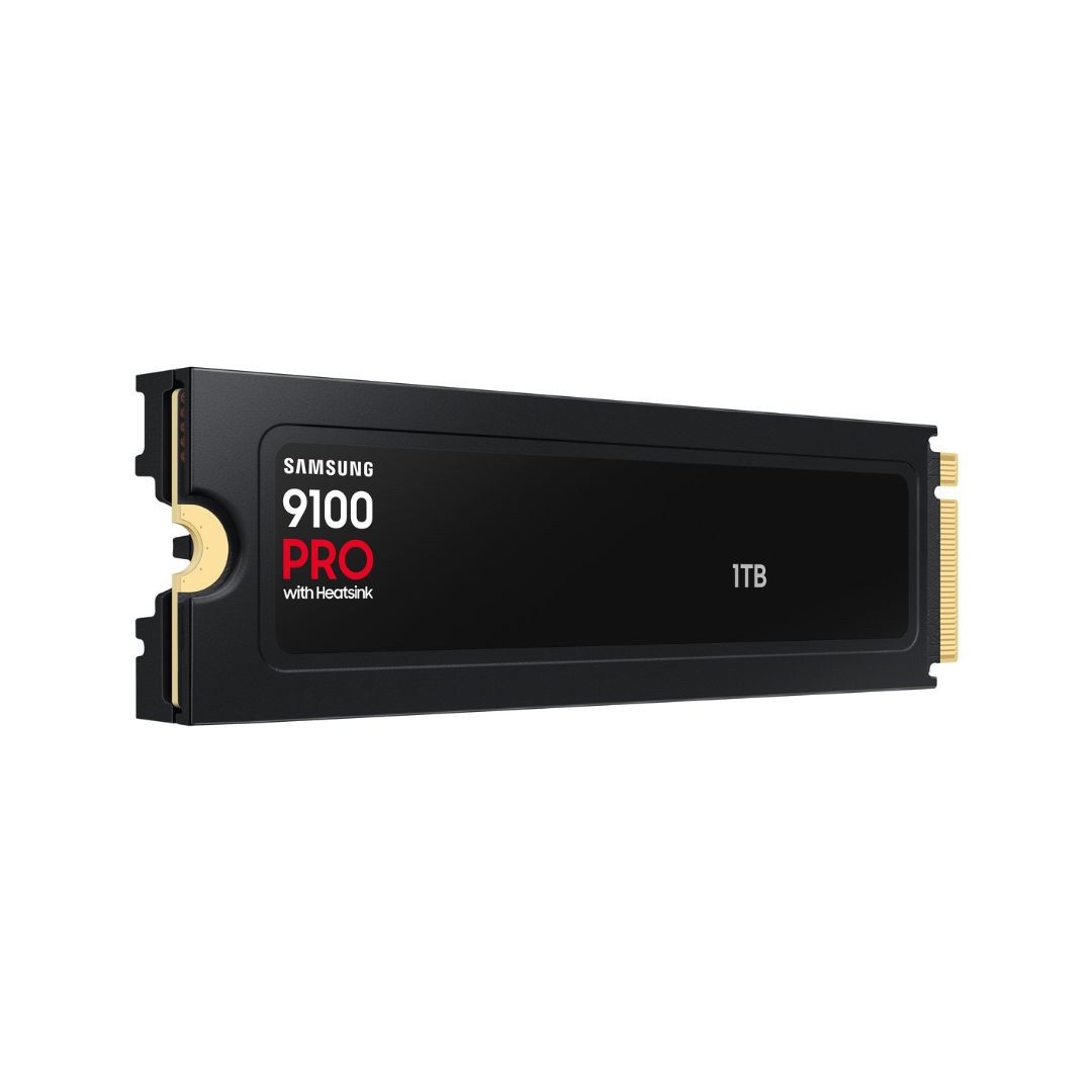 Samsung 9100 Pro solid-state drive on a white background