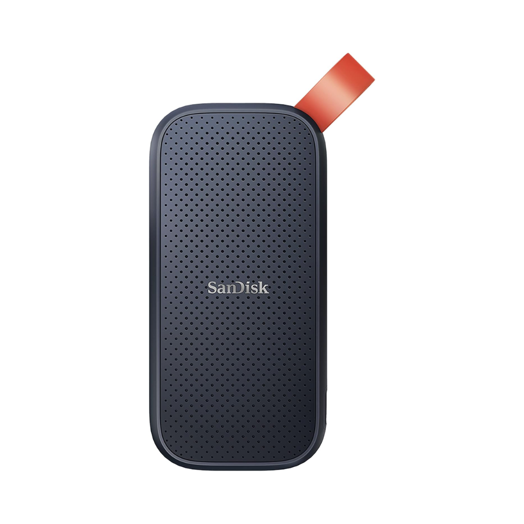 SanDisk external hard drive on a white background